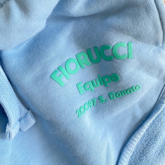 Fiorucci Shorts Women’s Small Velour Equipe Shorts Blue - Picture 7 of 10